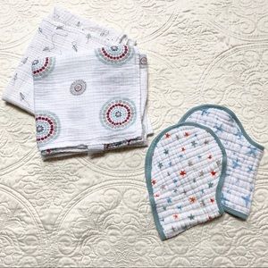 Aden & Anais Newborn Bundle Bibs & Swaddles